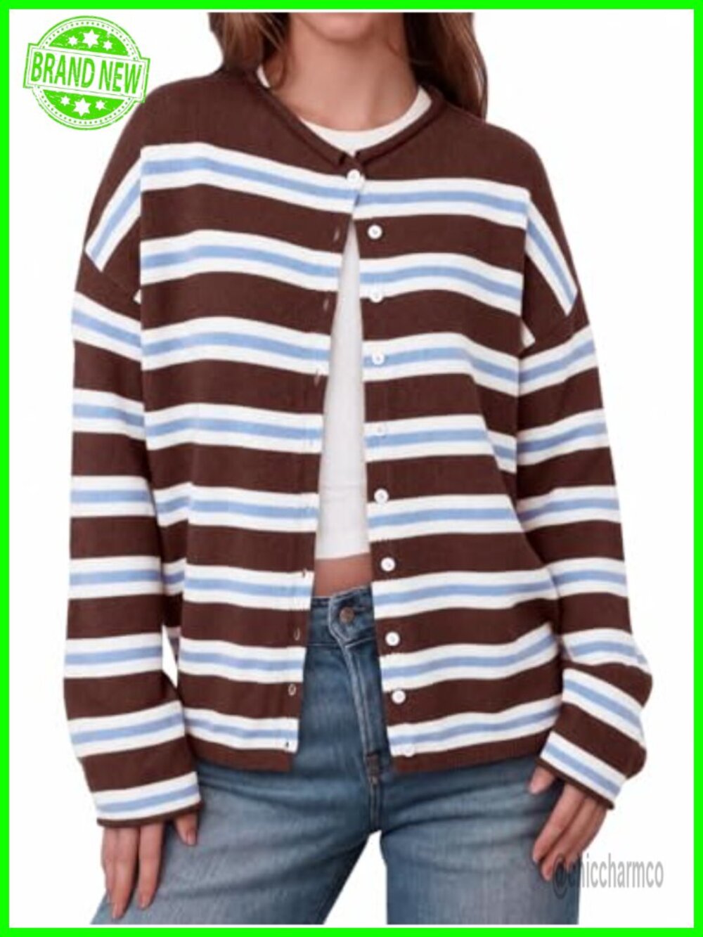 Women's Button Up Long Sleeve Lightweight Knit Cardigan
